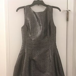 Bar III Women's Silver Grey Black Dress Size M